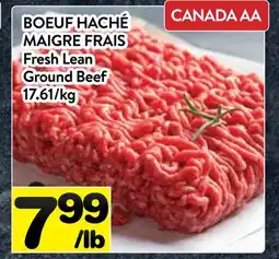 Supermarché PA BOEUF HACHÉ MAIGRE FRAIS | Fresh Lean Ground Beef offer