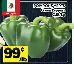 Supermarché PA POIVRONS VERTS | Green Peppers offer