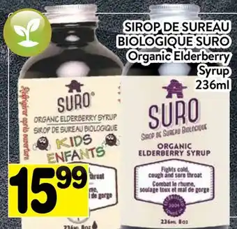 Supermarché PA SIROP DE SUREAU BIOLOGIQUE SURO | Suro Organic Elderberry Syrup offer