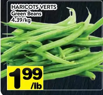 Supermarché PA HARICOTS VERTS | Green Beans offer