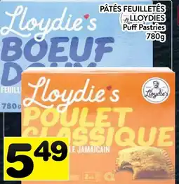 Supermarché PA PÂTÉS FEUILLETÉS LLOYDIES | Lloydies Puff Pastries offer