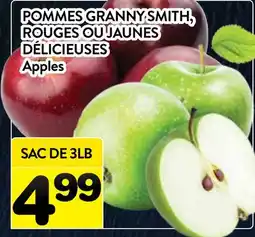 Supermarché PA POMMES GRANNY SMITH, ROUGES OU JAUNES DÉLICIEUSES | Apples offer