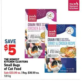 Ren’s Pets Depot THE HONEST KITCHEN CLUSTERS Small Bags of Cat Food offer