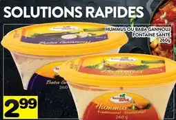 Supermarché PA HUMMUS OU BABA GANNOUJ FONTAINE SANTÉ offer