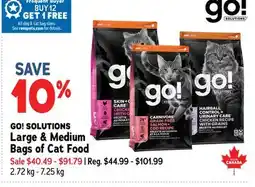 Ren’s Pets Depot GO! SOLUTIONS Large & Medium Bags of Cat Food offer