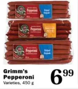 Ferraro Foods Grimm's Pepperoni offer