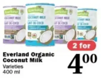 Ferraro Foods Everland Organic Coconut Milk offer