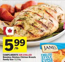 Co-op Atlantic Compliments air-chilled boneless skinless chicken breasts family size offer