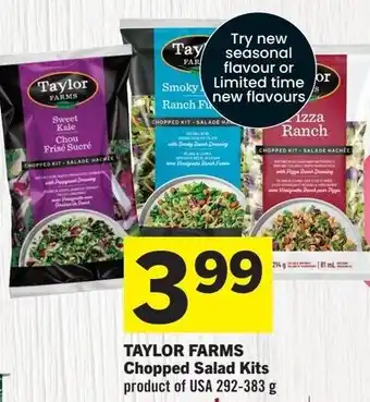 Co-op Atlantic Taylor farms chopped salad kits offer