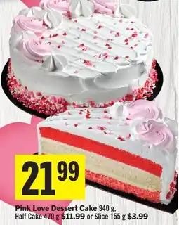 Co-op Atlantic Pink Love Dessert Cake offer