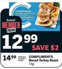 Co-op Atlantic Compliments boxed turkey roast offer