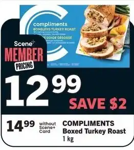 Co-op Atlantic Compliments boxed turkey roast offer