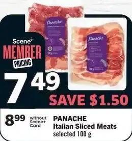 Co-op Atlantic Panache italian sliced meats offer