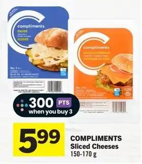 Co-op Atlantic Compliments sliced cheeses offer