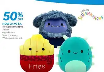 Toys R us 16 Squishmallows offer