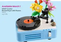 Toys R us LEGO Creator Record Player with Flowers offer