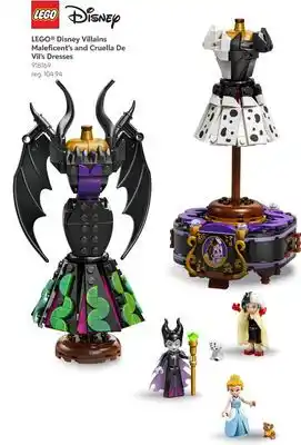 Toys R us LEGO Disney Villains Maleficent's and Cruella De Vil's Dresses offer