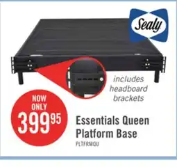 The Brick Sealy Essentials Queen Platform Base offer