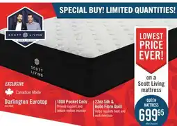 The Brick Scott Living Darlington Eurotop Plush Queen Mattress offer