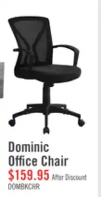 The Brick Dominic 23.5 Office Chair with Mesh Back - Black offer