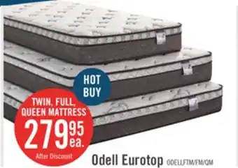 The Brick Springwall Odell Eurotop Twin Mattress offer