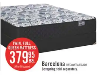 The Brick Springwall Barcelona Tight Top Luxury Firm Twin Mattress offer