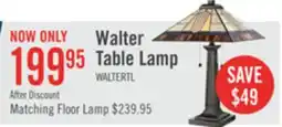 The Brick Walter 25 Tiffany Style Hand-Blown Glass Table Lamp offer