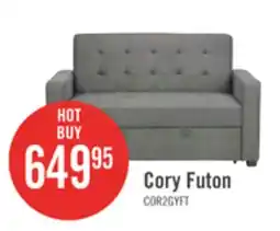 The Brick Cory 59 Velvet Fabric Klik Klak Futon with Tufting - Grey offer