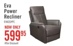 The Brick Eva 29.5 Faux Suede Power Reclining Chair - Dark Grey offer