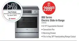 The Brick Bosch 4.6 Cu. Ft. 800 Series Electric Range - HEI8056C offer