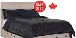 The Brick Yorkdale 6-Drawer Platform Bed with Headboard & Storage Frame, Made in Canada, White - Full Size offer