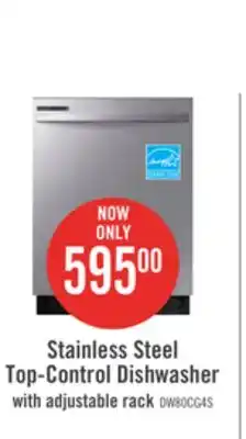 The Brick Samsung 24 53 dBA Built-In Top-Control Dishwasher with Hybrid Tub - DW80CG4021SRAA offer