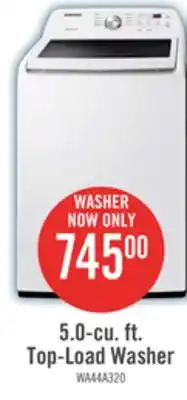 The Brick Samsung 5.1 Cu. Ft. Top-Load Washer - White - WA44A3205AW/A4 offer