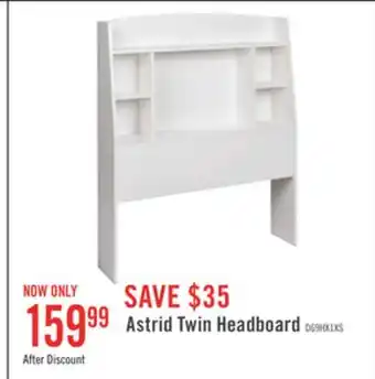 The Brick Astrid Twin Headboard - White offer