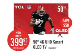 The Brick TCL 50 QLED Pro 4K UHD HDR Pro+ 60Hz Google Smart TV (50Q651G-CA) offer