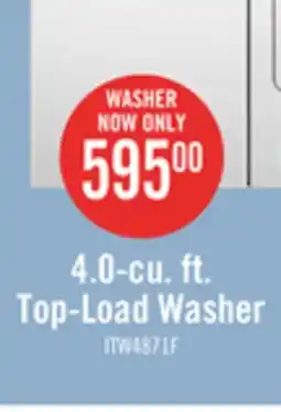 The Brick Inglis 4.0 Cu. Ft. Top-Load Washer - White - ITW4871FW offer