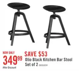 The Brick Olio Black Kitchen Bar Stool - Set of 2 offer