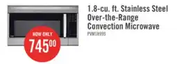 The Brick Profile 1.8 Cu. Ft. Over-the-Range Microwave with Convection and 400 CFM - Stainless - PVM1899SJC offer