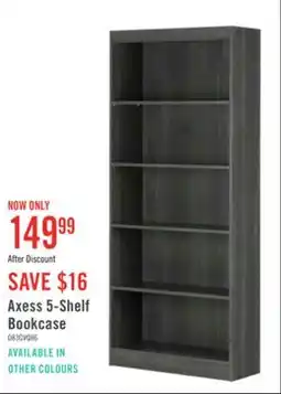 The Brick Axess 5-Shelf Bookcase - Grey Oak offer