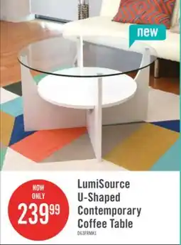 The Brick LumiSource U-Shaped Contemporary Coffee Table - White offer