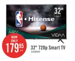 The Brick HISENSE 32 720p HD Full Array LCD 60Hz VIDAA TV (32A4KV) offer