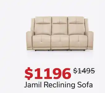 Dot Furniture Jamil Reclining Sofa offer