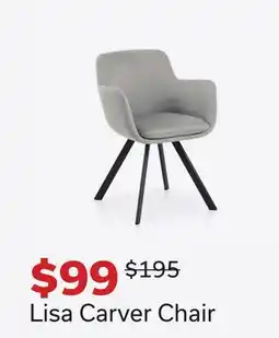 Dot Furniture Lisa Carver Chair offer