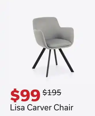 Dot Furniture Lisa Carver Chair offer