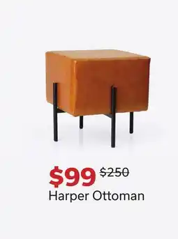 Dot Furniture Harper Ottoman offer