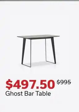 Dot Furniture Ghost Bar Table offer