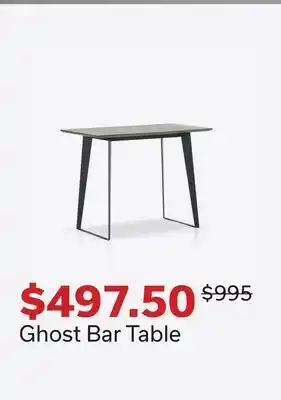 Dot Furniture Ghost Bar Table offer