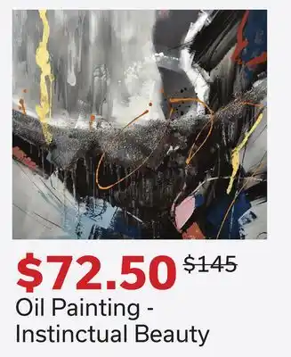 Dot Furniture Oil Painting - Instinctual Beauty offer