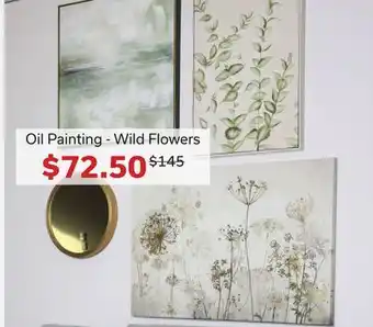 Dot Furniture Oil Painting - Wild Flowers offer