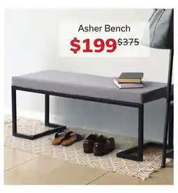 Dot Furniture Asher Bench offer